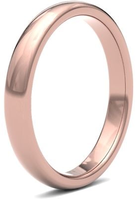 James Moore Wedding Ring  | 9ct Rose Gold | 3mm | Heavy | Size Premium Court | AG_3GHP-9R AG_3GHP-9R