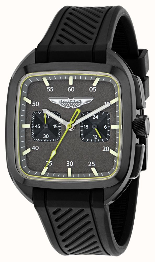 Aston Martin ULT Icon Quartz Chronograph (40.5mm) Black Dial / Black Silicone Strap MTIU1S605 - alternate view 2