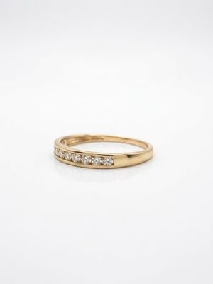 0.25ct Round Brilliant Natural Diamonds 9ct Yellow Gold Ring J86056