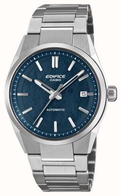 Casio Edifice EFK-110 Series Automatic (38mm) Blue Electroformed Dial / Stainless Steel Bracelet EFK-110D-2AER
