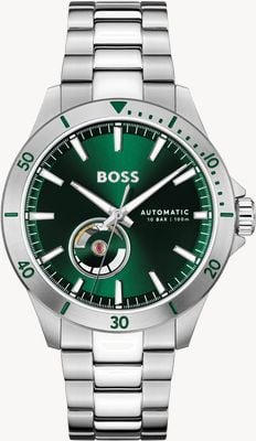 BOSS Men's Troper (42mm) Automatic Green Dial / Stainless Steel Bracelet 1514200