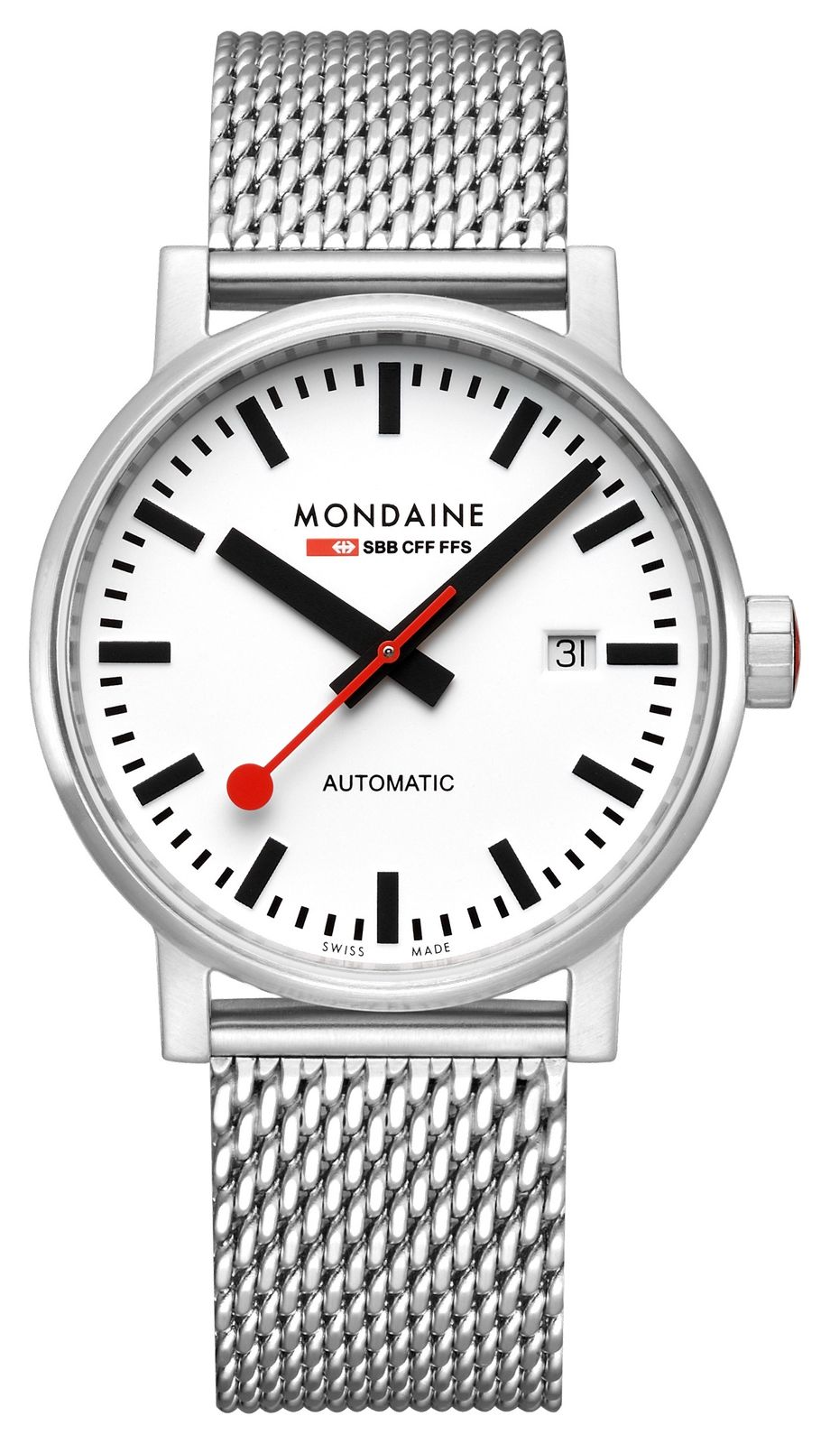 Mondaine MSE.40610.SM Evo2 Automatic 40mm | Stainless Steel Watch