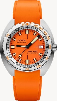 DOXA SUB 300T Professional (42.5mm) Orange Iconic Dial / Orange FKM Rubber Strap 840.10.351.21
