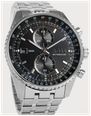 BOSS Mens 43mm Stainless Steel Black Dial Chronograph Skytraveller Pro 1514349 - alternate view 2