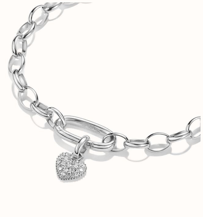 Thomas Sabo Charm Club Connect Heart Charm with Cubic Zircona CC1370-M02-14 - alternate view 2