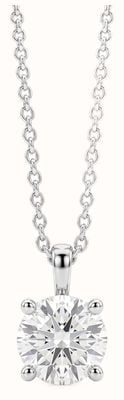 Bass International Diamond Jewel 9ct White Gold Lab Diamond 1.00ct Pendant J32172