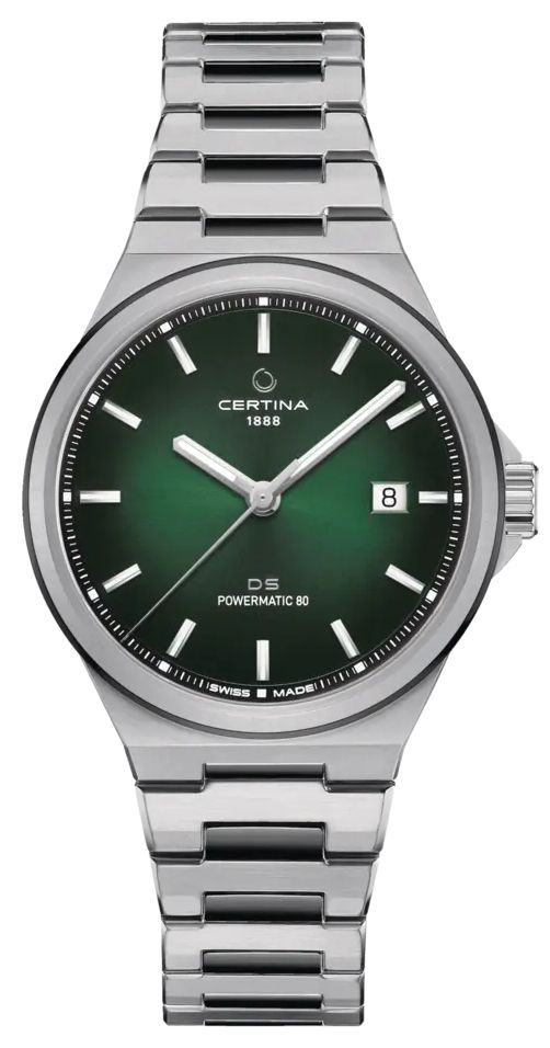 Certina C0434072209100 DS-7 POWERMATIC 80 (39mm) Green Dial Watch
