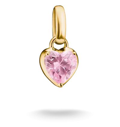 Thomas Sabo CC1329-M01-9 Birthstone Pink Heart Gold Plated Jewellery