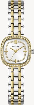 Guess HAZEL Three-Hand Quartz (25mm) Silver Dial / Two-Tone Stainless Steel Bracelet GW1018L3