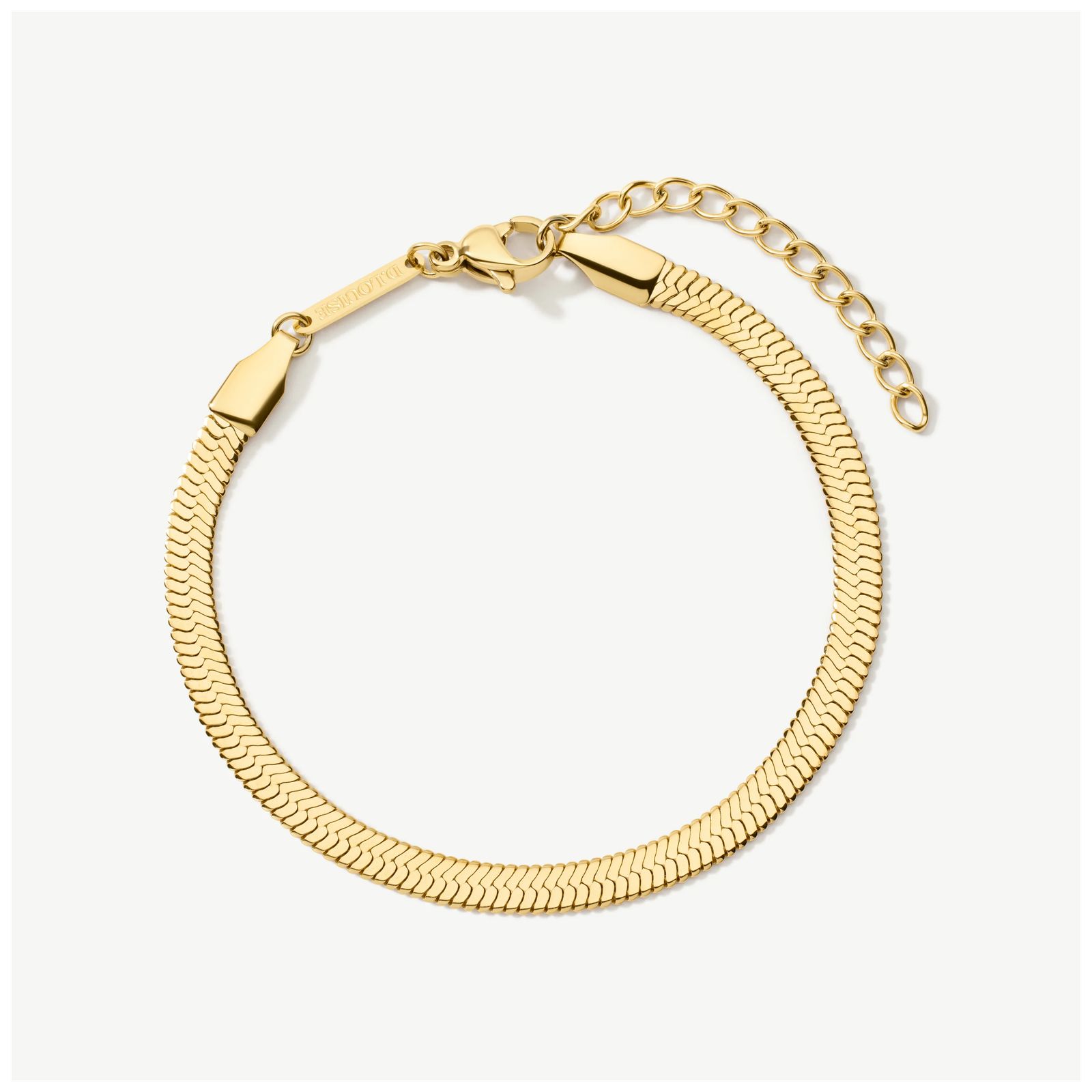 D.LOUISE GB-006 Gold Tone Essentials Woven Bracelet Jewellery