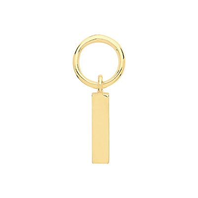 James Moore TH EPN005 9ct Yellow Gold Small Bar Earring Jewellery
