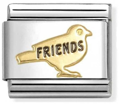Nomination Classic Gold Friends Bird Charm 030285/72