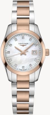 LONGINES Conquest Classic (29.5mm) Mother-of-Pearl Dial / Two-Tone Stainless Steel Bracelet L22863877