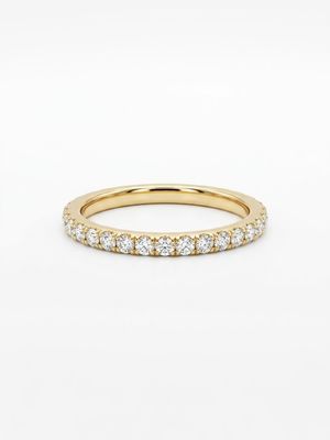 0.25ct Round Brilliant Natural Diamond 9ct Yellow Gold Half Eternity HET100160/Y