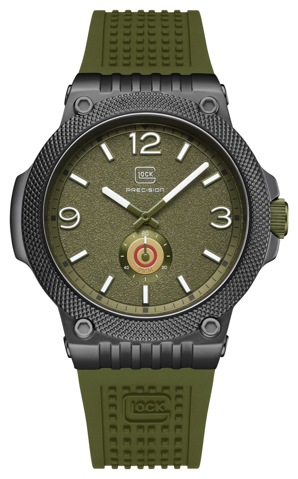 GLOCK Precision GW-43-2-24 Small-Seconds Quartz (43mm) Olive Watch