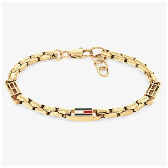 Tommy Hilfiger 2790675 3D Flag Metal Gold Plated Bracelet Jewellery