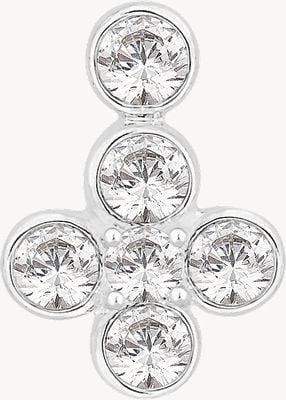 Perfection Crystals Fancy Six Stone Rubover Pendant (0.60ct) P5523-SK