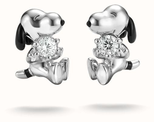 Thomas Sabo Peanuts™ Stud earrings Snoopy with white zirconia H2348-691-14