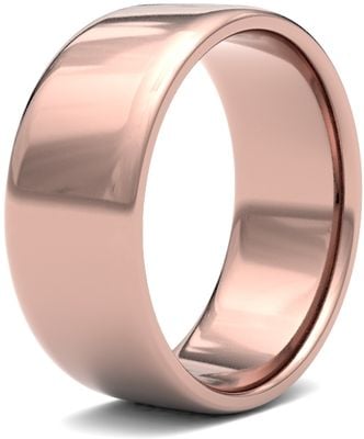 James Moore Wedding Rings | 9ct Rose Gold | 8mm | Light | Soft Court | AG_8GLS-9R