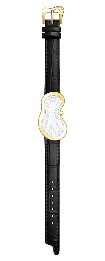 Exaequo Melting Watch EX CLASSIC BLACK.CROC.GOLD Classic
