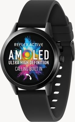 Reflex Active Series 31 Amoled Smart Calling Watch (35mm) Black Silicone Strap RA31-2195