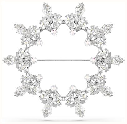 Swarovski Idyllia Brooch Snowflake White Crystals Rhodium Plated 5705397