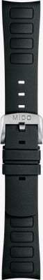 MIDO Multifort TV Black Rubber Strap - Stainless Steel Pin Buckle M603018741