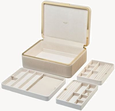 WOLF Bella Large Jewellery Box With Removable Trays 781253