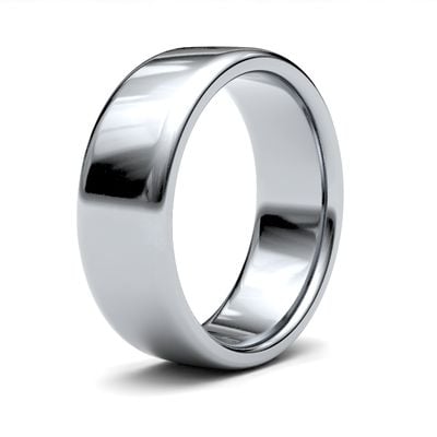 James Moore Wedding Rings | 9ct White Gold | 7mm | Medium | Soft Court | AG_7GMS-9W