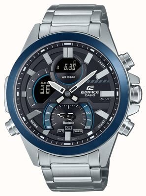 Casio Edifice Smartphone Link (48.7mm) Blue Black Hybrid Dial / Stainless Steel Bracelet ECB-30DB-1A9EF