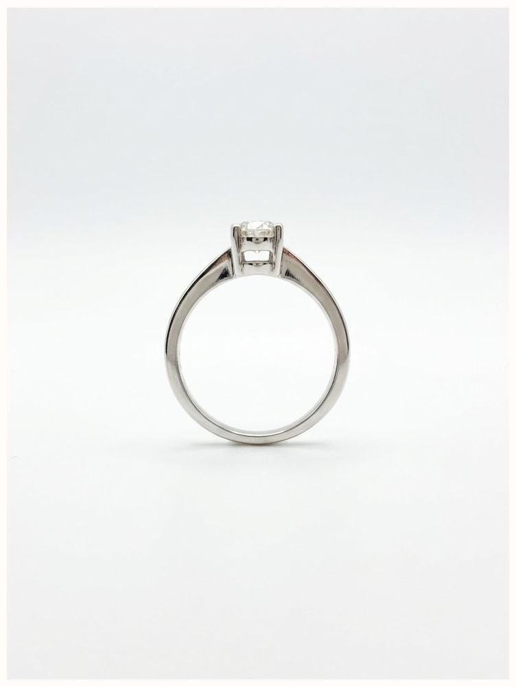 0.49ct Pear Natural Diamond 18ct White Gold Solitaire Ring FCD00402 - alternate view 3