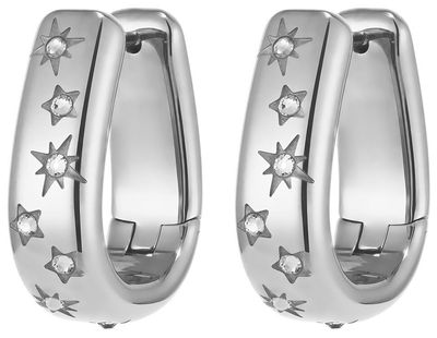 Olivia Burton Celestial Crystal Silver Tone Hoop Earrings 24100643