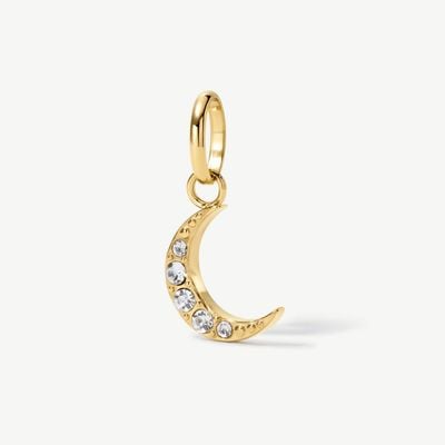 D.LOUISE Gold Tone Mini Crescent Moon Charm CH-28