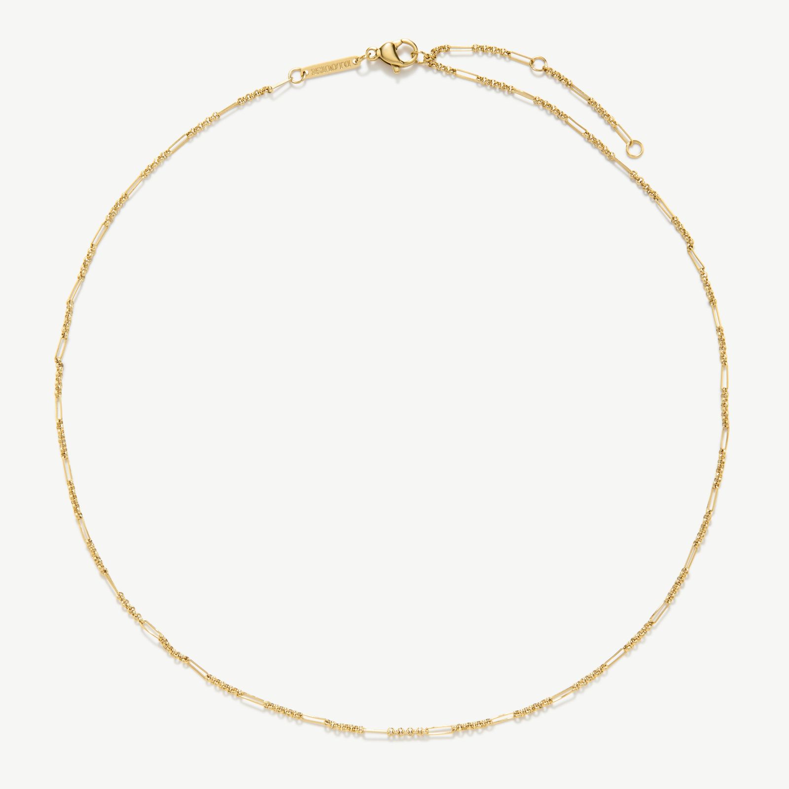 D.LOUISE NAN-08-45 Gold Plated Fine Figaro Chain 45cm Jewellery