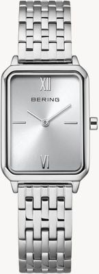 Bering Classic Quartz (23mm) Silver Sunray Dial / Stainless Steel Bracelet Watch 17423-700