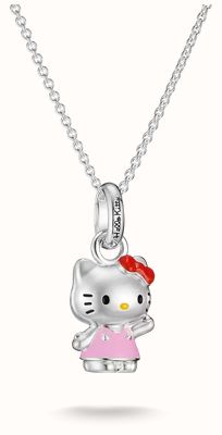 Thomas Sabo X Hello Kitty Silver Pink Figure Pendant Necklace KE2388-M06-7-L45V