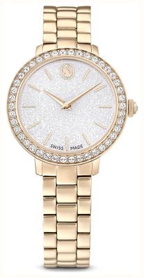 Swarovski Matrix (30mm) Champagne Glitter Dial / Gold-Tone PVD Stainless Steel Bracelet 5715026