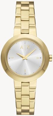 Armani Exchange Women's (36mm) Silver Dial / Gold-Tone Stainless Steel Bracelet AX5180