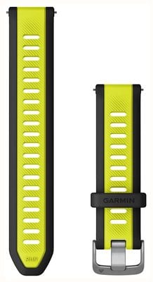 Garmin Quick Release Strap (20mm) Amp Yellow/Black Silicone 010-11251-AL