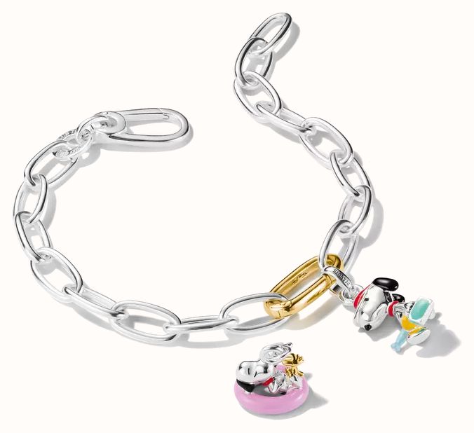 Thomas Sabo Peanuts Charm Snoopy with Woodstock in swim ring – Original 2244-427-7 - alternate view 3