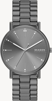 Skagen Signatur Quartz (40mm) Grey Sunray Dial / Gunmetal Stainless Steel Bracelet SKW6951