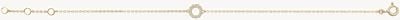 Treasure House 9ct Yellow Gold Cubic Zirconia Open Circle Bracelet BR606