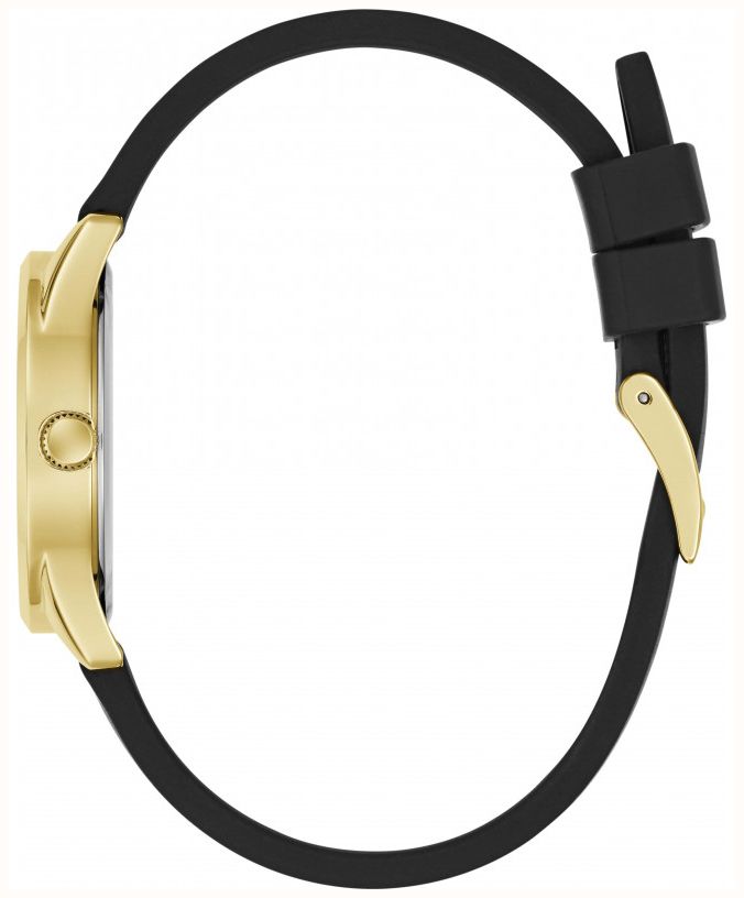 Guess Women's Celestial G Black Sunray Dial Black Silicone Strap GW1109L2 - alternate view 4
