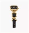 Fossil Harlow 22 mm Three-Hand Black Leather and Gold-Tone Stainless Steel Fossil Watch ES5496 - alternate view 3