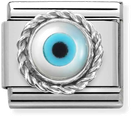 Nomination Classic Greek Eye Sterling Silver & Steel Charm 330506/18