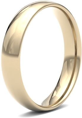 James Moore Wedding Rings | 9ct Yellow Gold | 4mm | Light | Traditional Court | AG_4GLC-9Y