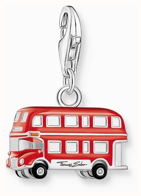 Thomas Sabo Red London Bus Red Enamel Sterling Silver Charm 2119-007-10