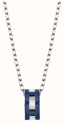 Herbelin Cap Camarat Necklace - Blue Sandblasted Ceramic And Brushed Stainless Steel - 8mm (One Size) CCC8CBAB