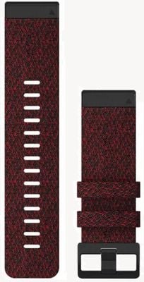 Garmin QuickFit 26 Watch Strap Only, Heathered Red Nylon 010-12864-06