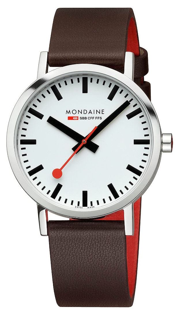 Mondaine A660.30360.11SBGV Classic 40 Mm | Brown Vegan Grape Watch